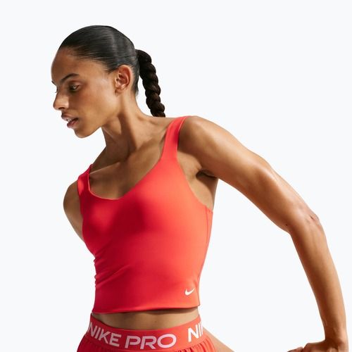 Dámské tréninkové tričko Nike Pro Sculpt Medium Support Padded Tank light crimson/white
