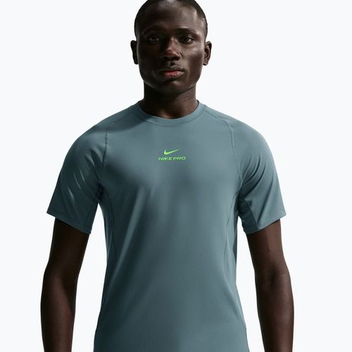 Pánské tréninkové tričko Nike Pro Training Dri-Fit mineral slate/green strike