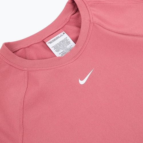 Dámské tréninkové tričko Nike Pro Seamless Dri-Fit peony/white
