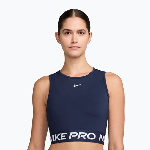 Dámský sportovní top Nike Pro Dri-Fit midnight navy/white