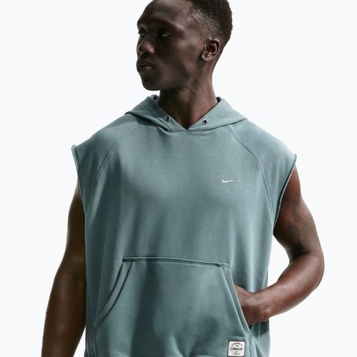 Pánská tréninková mikina Nike Athletic Club Dri-Fit Sleeveless Hoodie mineral slate/mineral slate