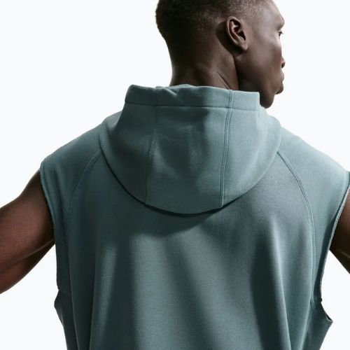 Pánská tréninková mikina Nike Athletic Club Dri-Fit Sleeveless Hoodie mineral slate/mineral slate