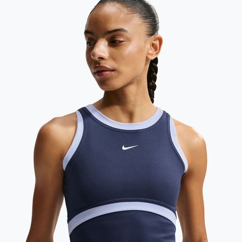 Dámské tréninkové tričko Nike One Dri-Fit midnight navy/hydrogen blue/white