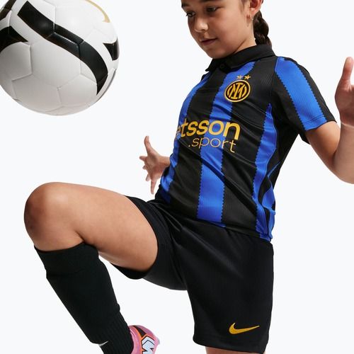 Dětské fotbalové šortky Nike Inter Milan Dri-Fit Stadium Home black/university gold