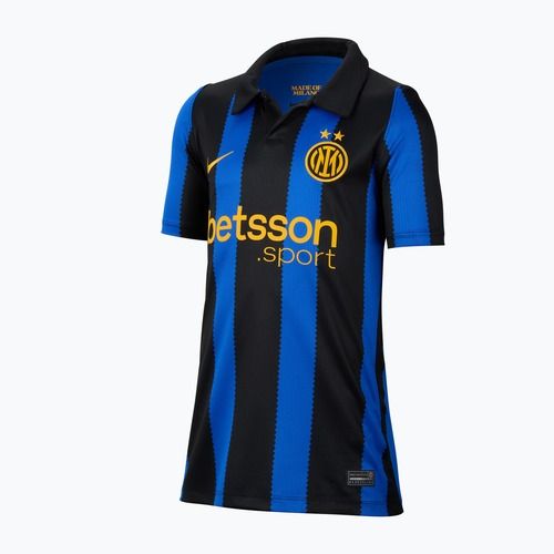 Dětské fotbalové tričko Nike Inter Milan Dri-Fit Stadium Home lyon blue/black/university gold