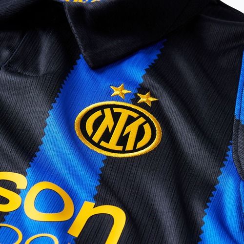 Dětské fotbalové tričko Nike Inter Milan Dri-Fit Stadium Home lyon blue/black/university gold