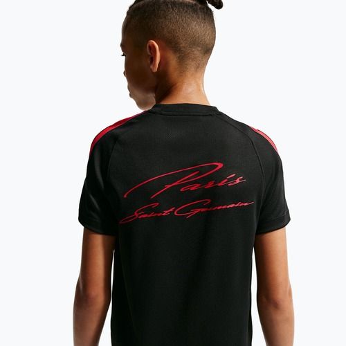 Dětské fotbalové tričko Nike Paris Saint-Germain Strike Dri-Fit black/hyper royal/global red/global red