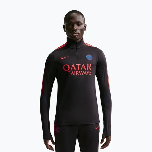 Pánská fotbalová mikina Nike Paris Saint-Germain Strike Dri-Fit Soccer Knit Drill Top black/global red/global red