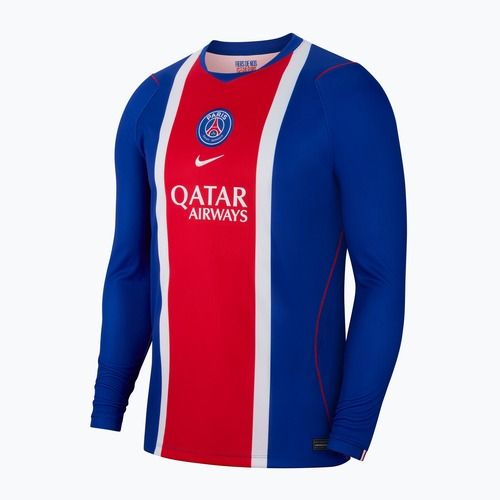 Pánské fotbalové tričko Longsleeve Nike Paris Saint-Germain Dri-Fit Stadium Home old royal/white/university red/white
