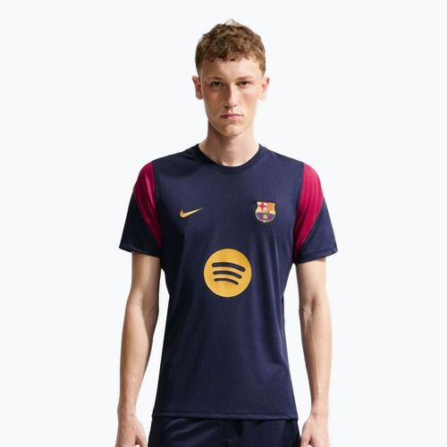 Pánské fotbalové tričko Nike FC Barcelona Strike Soccer Dri-Fit blackened blue/noble red/mineral yellow