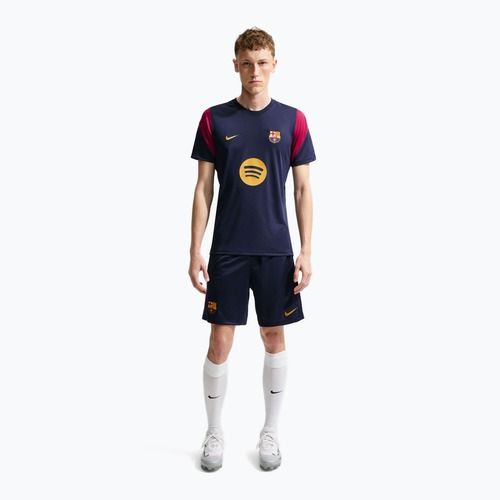 Pánské fotbalové tričko Nike FC Barcelona Strike Soccer Dri-Fit blackened blue/noble red/mineral yellow