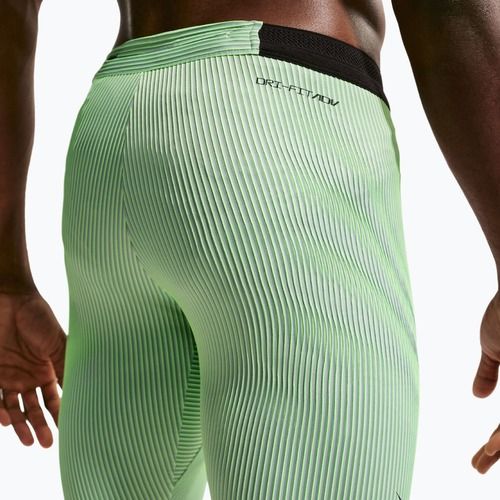 Pánské tréninkové legíny Nike AeroSwift Dri-Fit ADV 1/2 Tights lime blast/steam/light silver/black