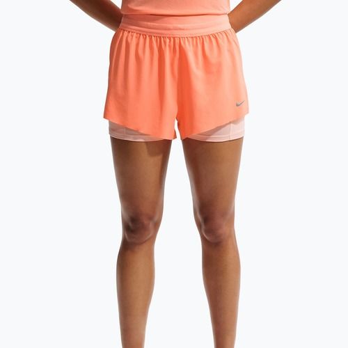 Dámské běžecké šortky Nike Swift Mid-Rise 2in1 orange pulse