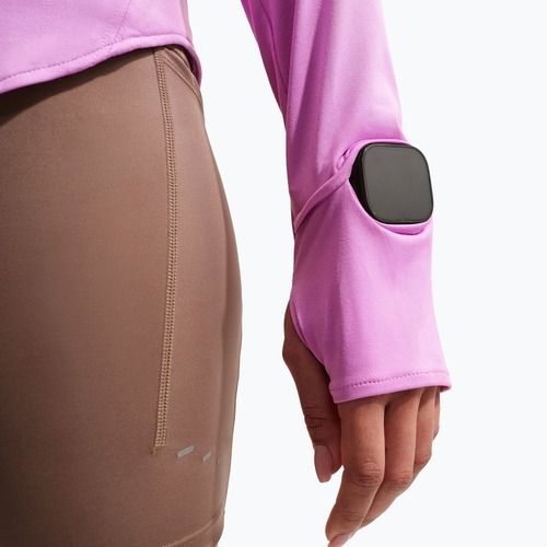 Dámská běžecká mikina Nike Swift Dri-FIT UV 1/4-Zip light magenta