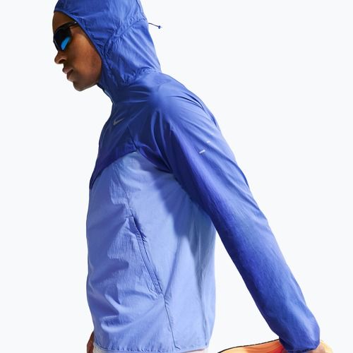 Pánská běžecká bunda Nike Stride Repel UV lapis/royal pulse