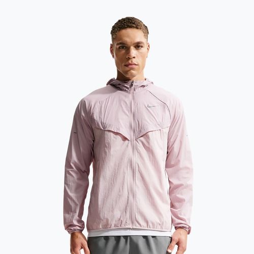 Pánská běžecká bunda Nike Stride Repel UV particle rose/silt red