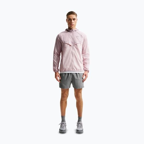 Pánská běžecká bunda Nike Stride Repel UV particle rose/silt red