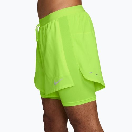 Pánské běžecké šortky Nike Stride Dri-Fit Hybrid 5" volt ice