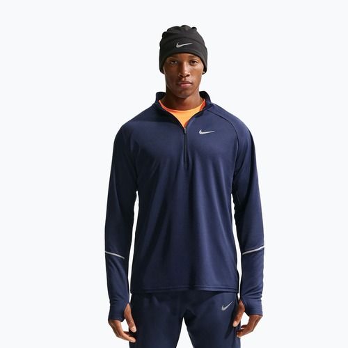 Pánská běžecká mikina Nike Miler Dri-Fit UV 1/2 Zip midnight navy