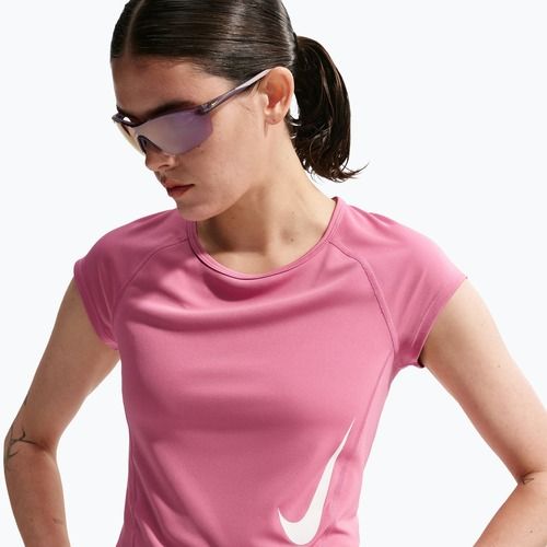 Dámské běžecké tričko Nike Swoosh Run Dri-Fit peony/photon dust/white