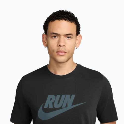 Pánské běžecké tričko Nike Dri-Fit Running black/mineral slate