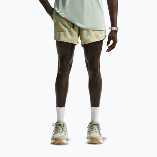 Pánské běžecké šortky Nike Stride Dri-Fit Brief Lined 5" jade horizon
