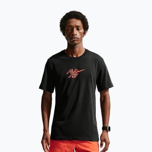 Pánské běžecké tričko Nike AeroSwift Dri-Fit black/bright crimson