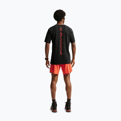 Pánské běžecké tričko Nike AeroSwift Dri-Fit black/bright crimson