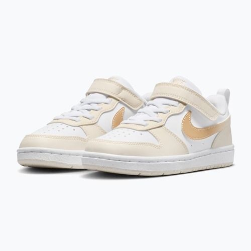 Dětské boty Nike Court Borough Low white/chalk/white/shimmer