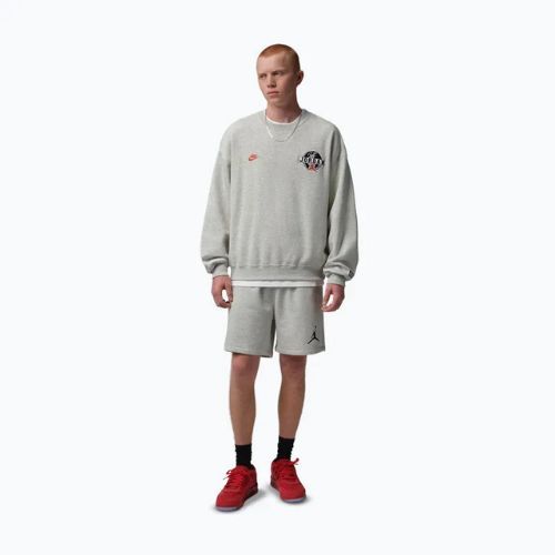 Pánské šortky Jordan Fleece grey heather/black