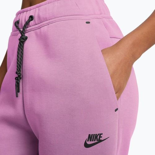 Dámské kalhoty Nike Sportswear Tech Fleece Mid-Rise light magenta/black