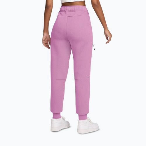 Dámské kalhoty Nike Sportswear Tech Fleece Mid-Rise light magenta/black