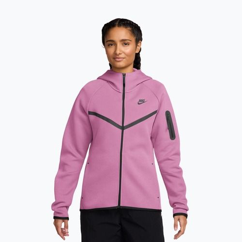 Dámská mikina Nike Sportswear Tech Fleece Windrunner light magenta/black