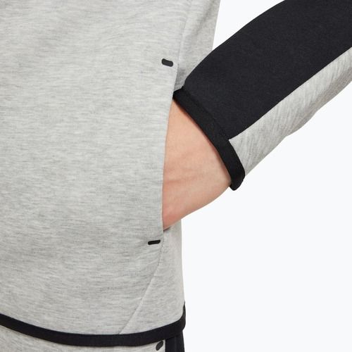 Dětská mikina Nike Sportswear Tech Fleece Full Zip dark grey heather/black/black/black