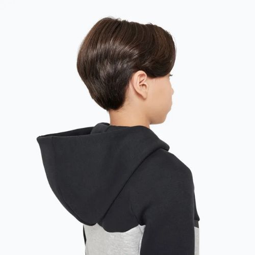 Dětská mikina Nike Sportswear Tech Fleece Full Zip dark grey heather/black/black/black