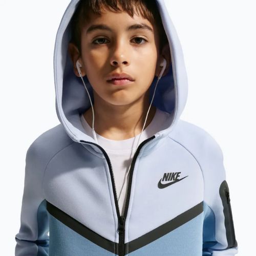 Dětská mikina Nike Sportswear Tech Fleece Full Zip hydrogen blue/work blue/black/black