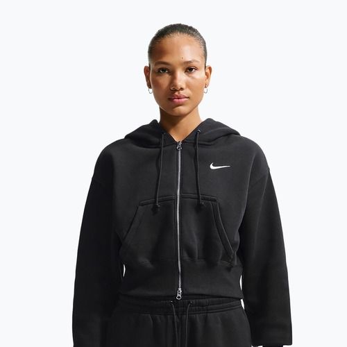 Dámská mikina Nike Sportswear Phoenix Fleece Loose Full-Zip black/sail