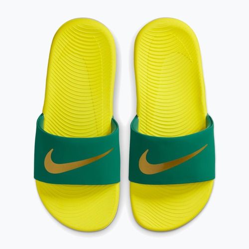 Nazouváky Nike Coffee malachite/sonic yellow/metallic gold