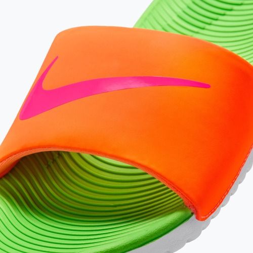 Dětské pantofle Nike Coffee total orange/green strike/hyper pink