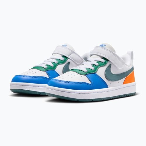 Dětské boty Nike Court Borough Low Recraft white/malachite/mineral slate