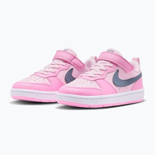 Dětské boty Nike Court Borough Low Recraft pink foam/pink rise/white/ashen slate