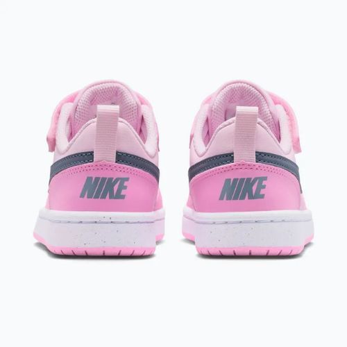 Dětské boty Nike Court Borough Low Recraft pink foam/pink rise/white/ashen slate