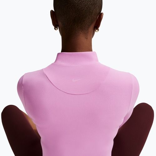Dámská tréninková mikina Nike Zenvy Dri-Fit Full Zip light magenta/white