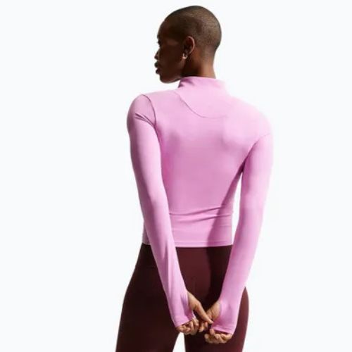 Dámská tréninková mikina Nike Zenvy Dri-Fit Full Zip light magenta/white