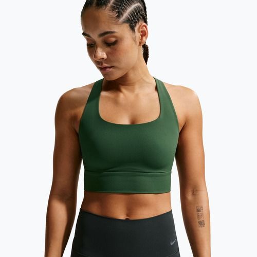 Tréninková podprsenka Nike Zenvy Light Support Longline fir/white
