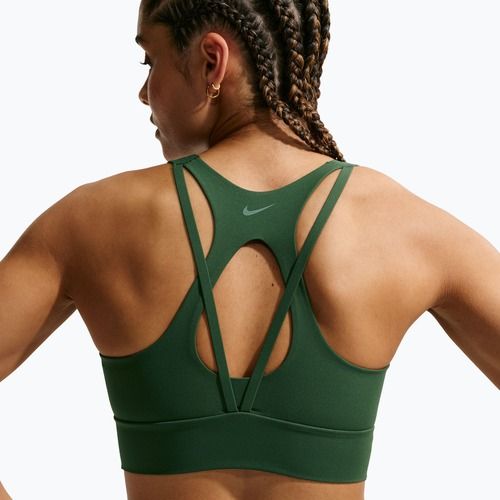 Tréninková podprsenka Nike Zenvy Light Support Longline fir/white