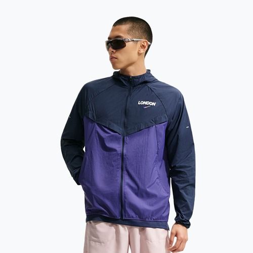 Pánská běžecká bunda Nike Stride Dri-Fit ADV midnight navy/court purple