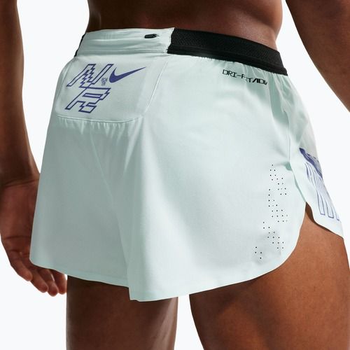 Pánské běžecké šortky Nike AeroSwift Dri-Fit ADV Brief-Lined 2" barely green/lapis