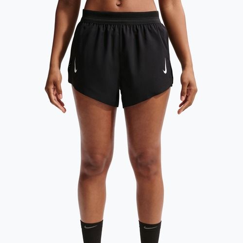 Dámské běžecké šortky Nike AeroSwift ADV Brief-Lined 3" black/white/white