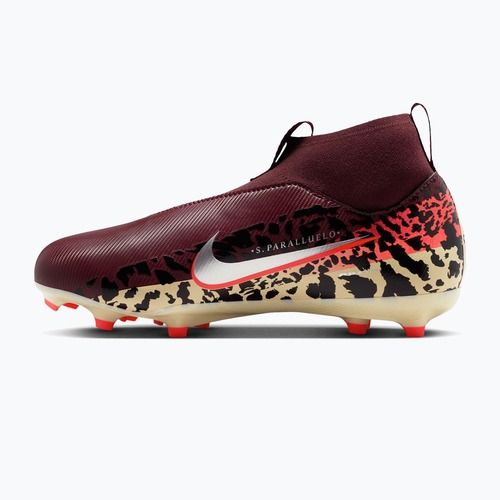 Dětské kopačky Nike United Jr. Mercurial Superfly 10 Academy MG burgundy crush/metallic silver